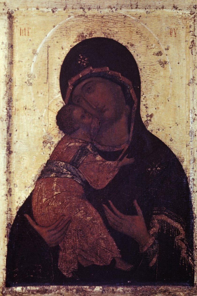 Icono "Nuestra Señora de Vladimir" de Andrei Rublyov de Unbekannter Künstler