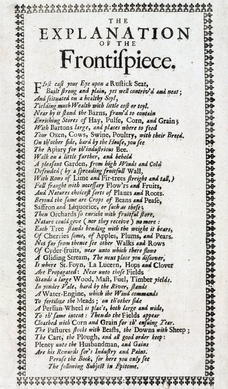 Página de título y explicación en forma de poema de la 4ª edición de 