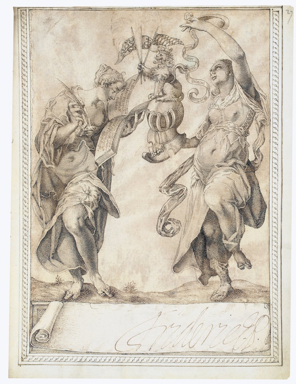 Página del Álbum Amicorum de Philipp Hainhofer, 1596-1633 de Unbekannt