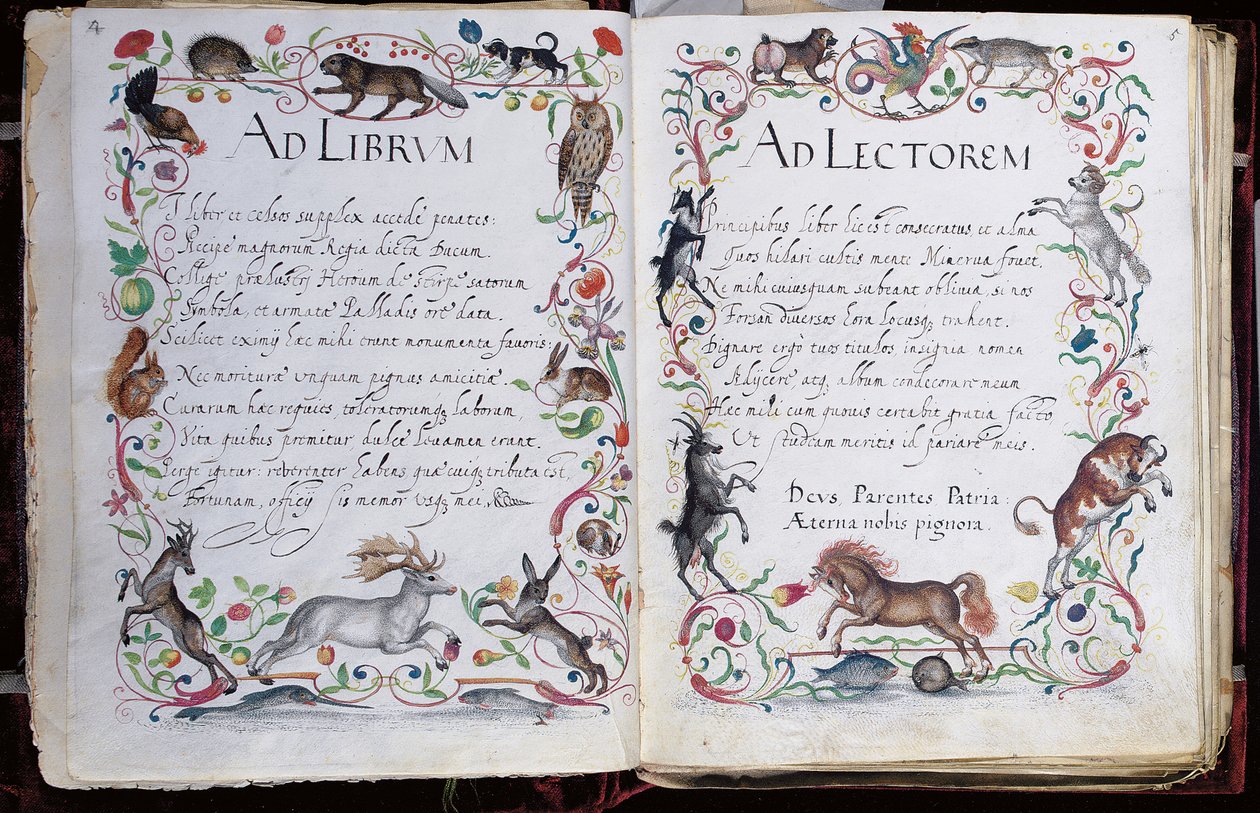 Páginas del álbum Amicorum de Philipp Hainhofer, 1596-1633 de Unbekannt