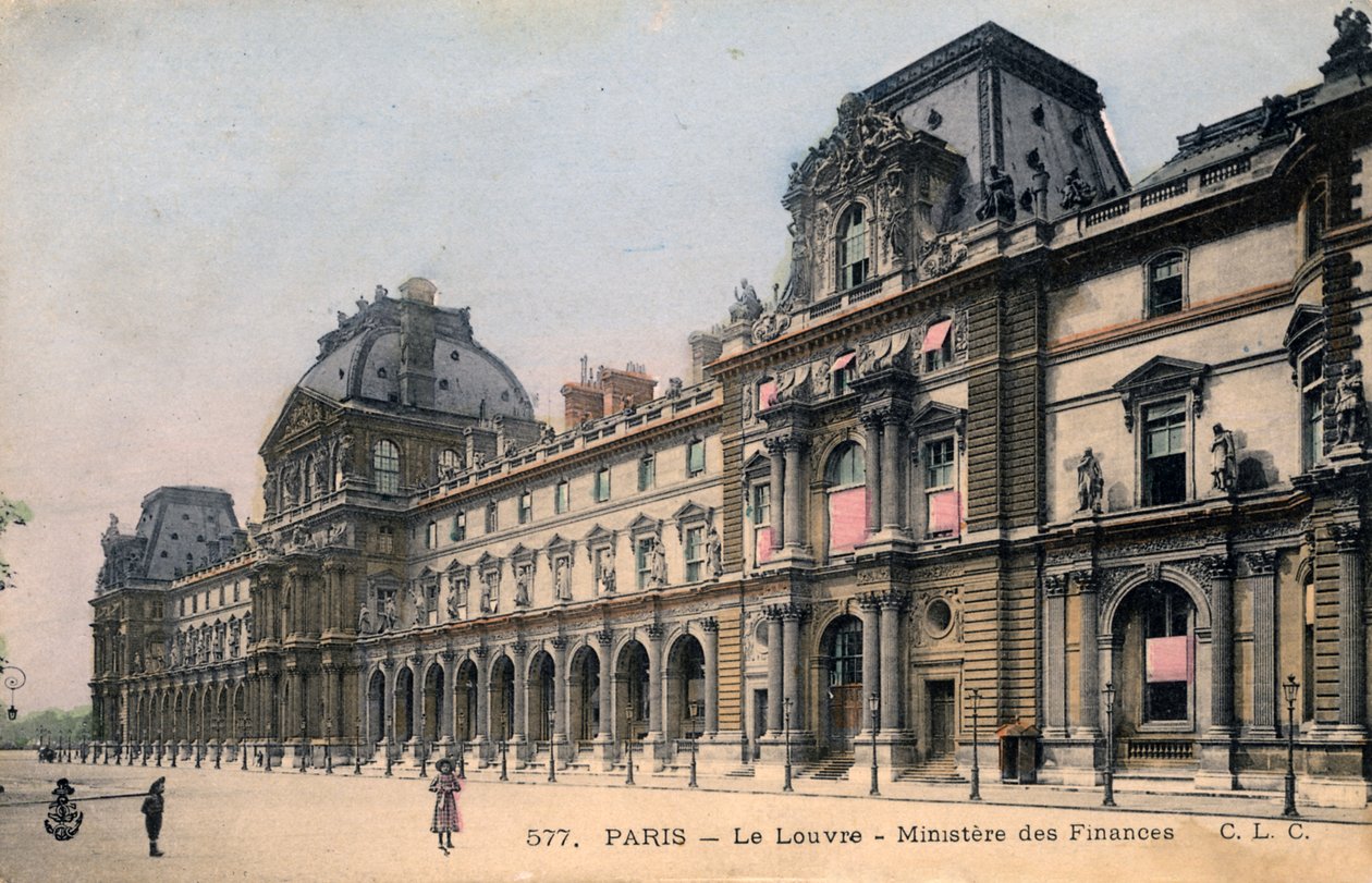 París, Francia: Le Louvre, Ministere des Finances de Unbekannter Künstler