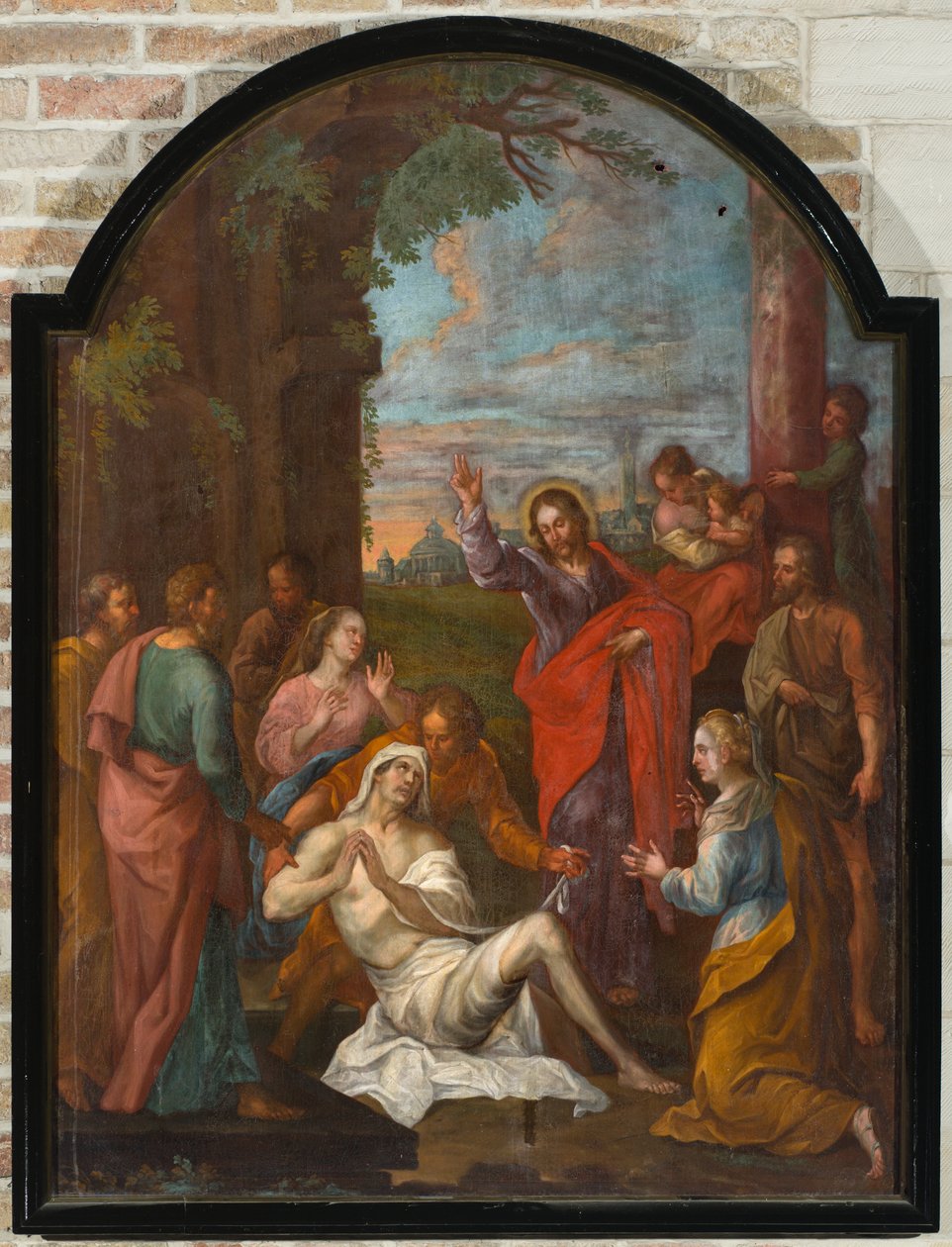 Iglesia parroquial (Iglesia de Nuestra Señora de la Asunción). En el interior. Pintar. Resucitar a Lázaro (?). de Unbekannter Künstler