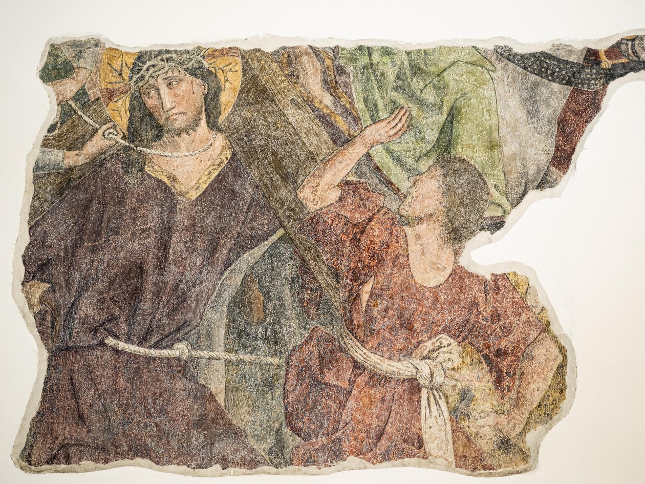 Pasión de Cristo, fresco de la catedral de Graz, Graz, Estiria, Austria, Europa (foto) de Unbekannter Künstler