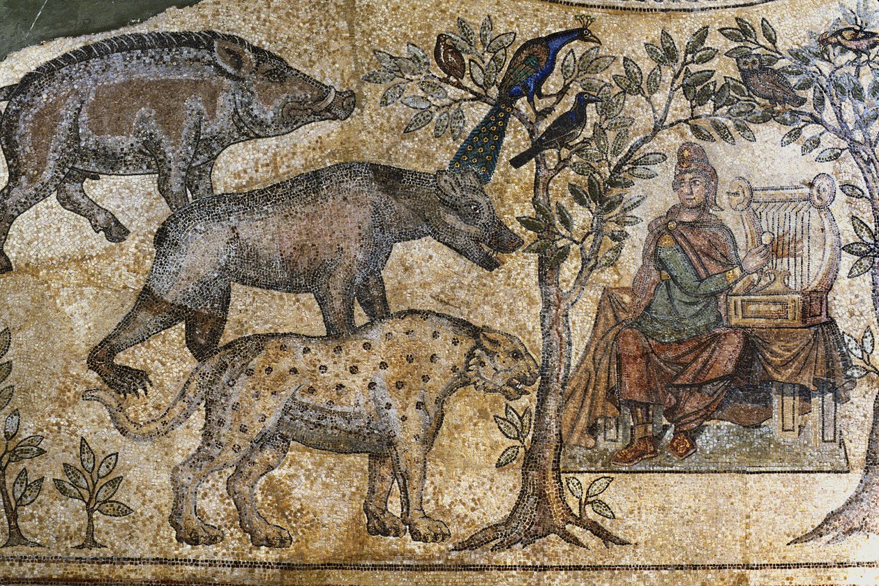 Picardía 073 - Laon - Casa de Asociaciones - Mosaico romano de Blanzy - 