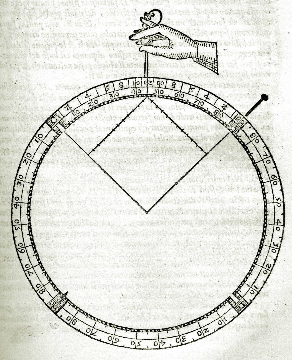 Lámina extraída de "Armonia Astronomica et Geometrica, quattro trattati ne 