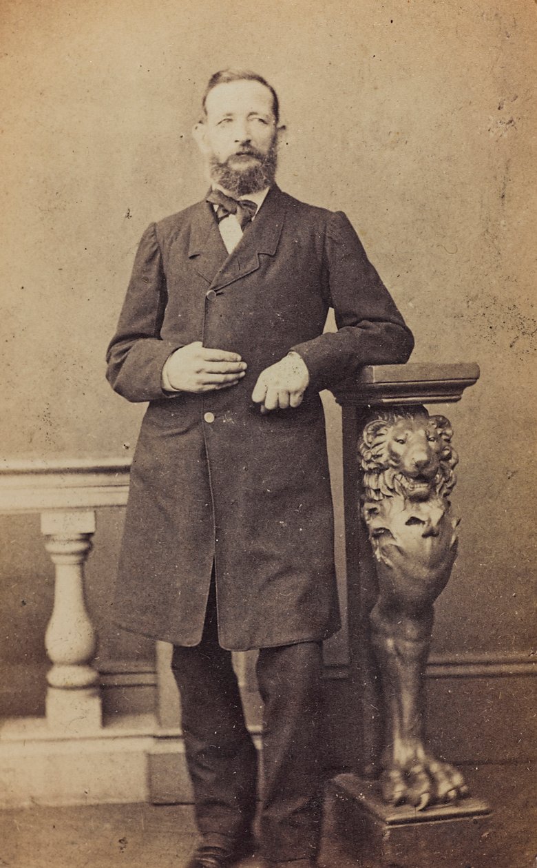 Retrato de Auguste Foucart, director de la escuela junto con su hermano Henri Olympe de Unbekannter Künstler