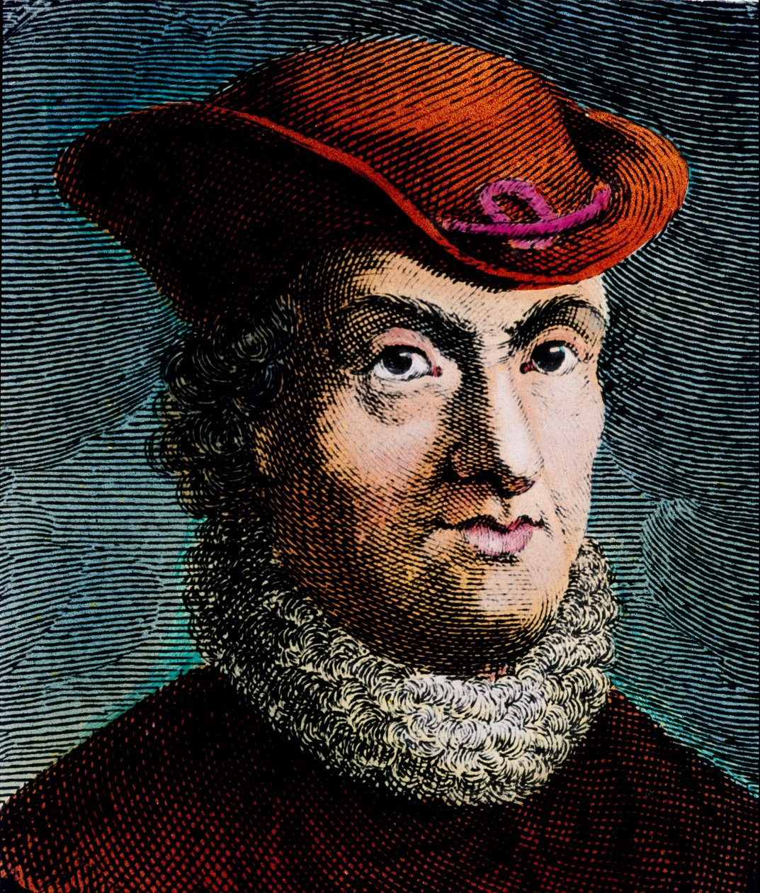 Retrato de Baruch Spinoza, filósofo holandés (grabado) de Unbekannter Künstler