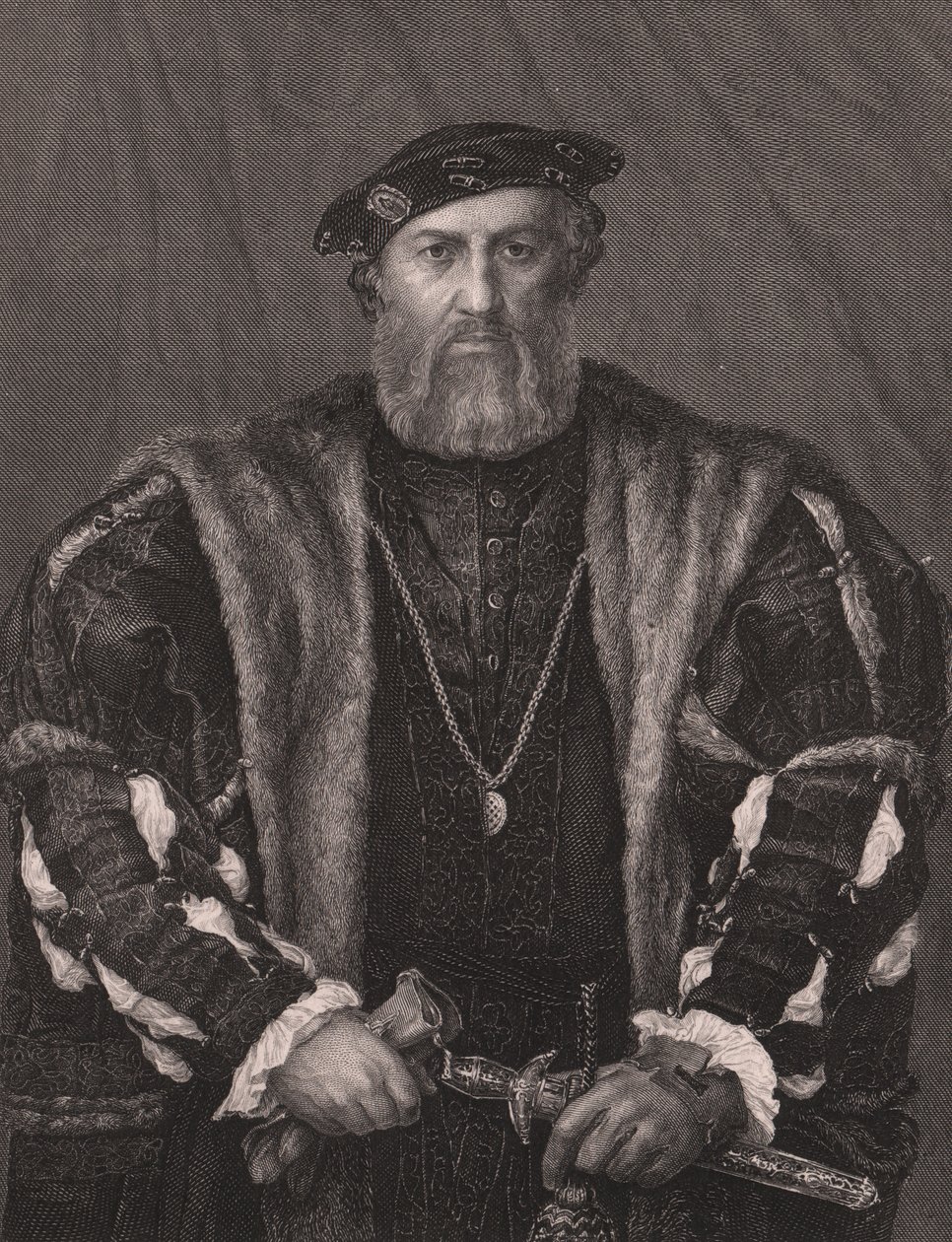 Retrato de Charles de Solier, Conde de Morette, de la Galería Real de Dresde de Payne, por Albert Henry Payne, A H Payne Dresden & Leipzig Publisher, c.1840 (grabado) de William M. Timlin