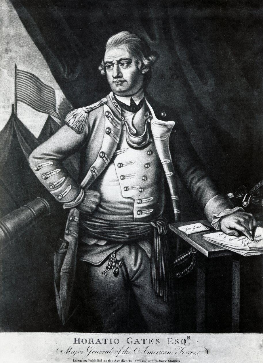 Retrato de Horatio Gates (grabado) de Unbekannt