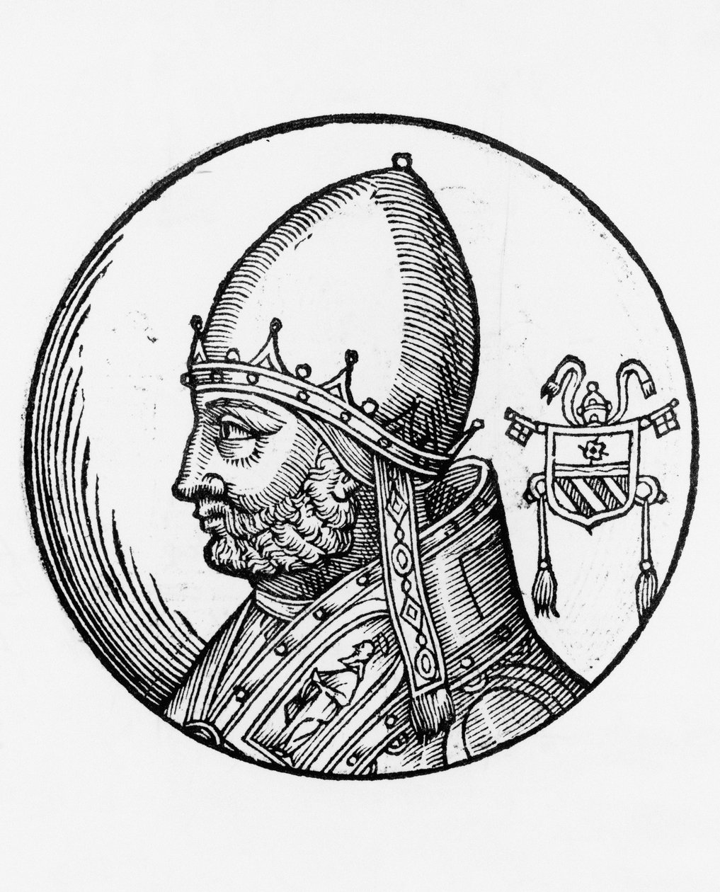 Retrato de Nicolás III (Giovanni Gaetano Orsini, circa 1216-1280) de William M. Timlin