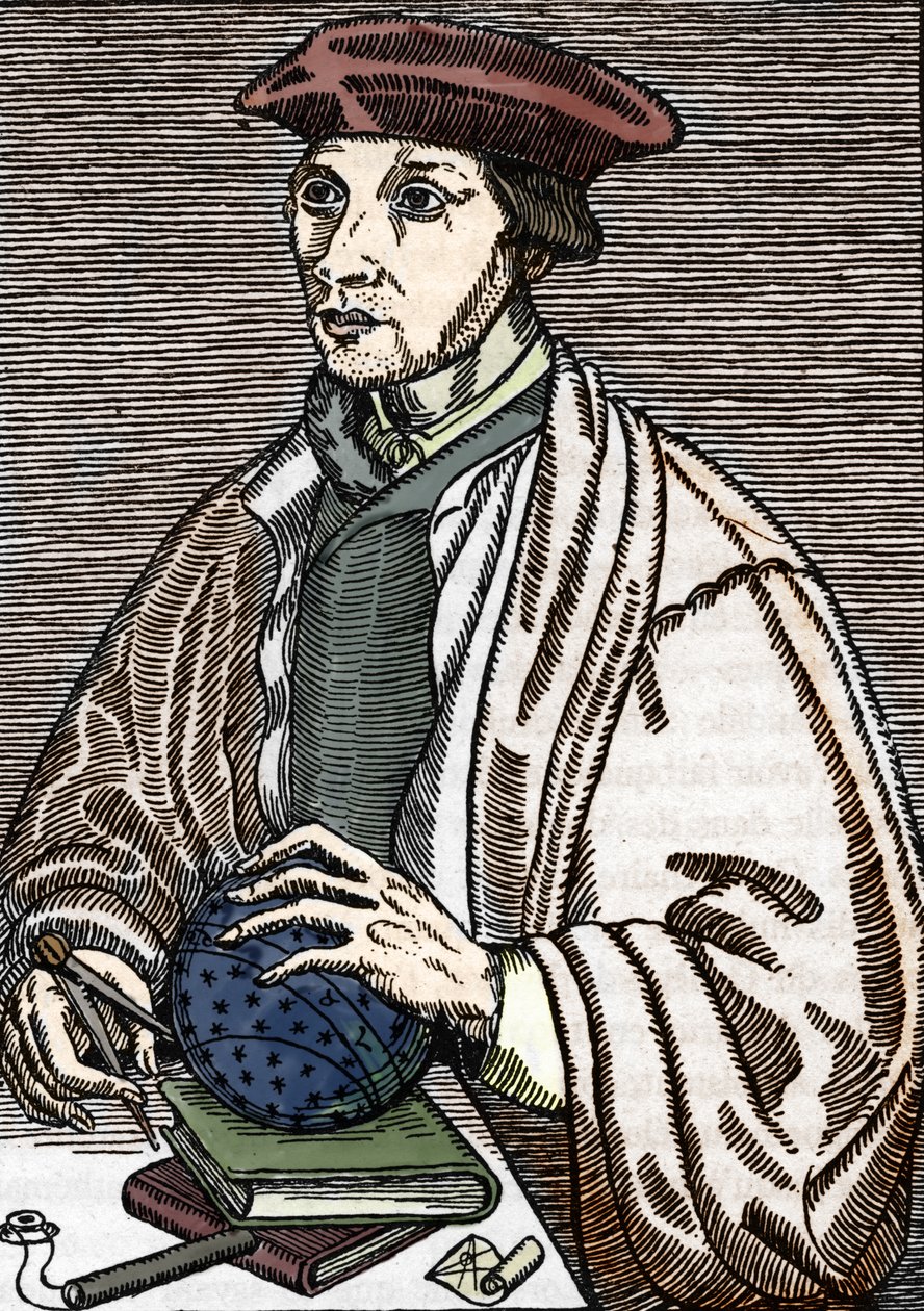 Retrato de Oronce Fine (grabado) de Alec Hunter