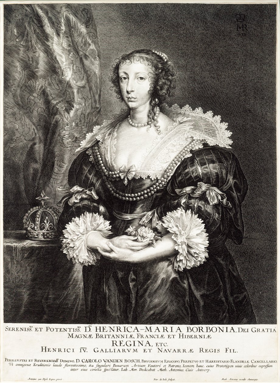 Retrato de la Reina Henrietta Maria de Borbón de Unbekannt