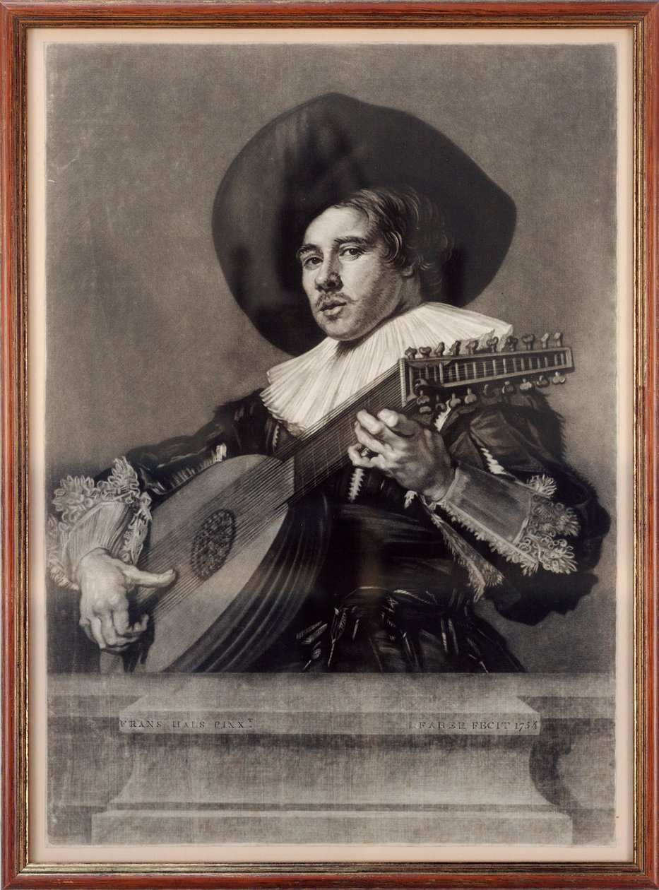 Retrato de un laudista de Unbekannt