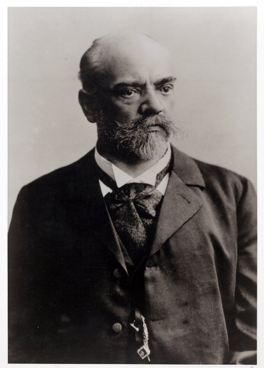Fotografía de retrato de Antonin Dvorak (1841-1904) compositor checo (foto en blanco y negro) de Unbekannt