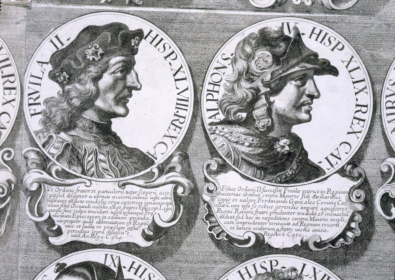 Retratos de Fruela II y Alfonso IV de Unbekannt