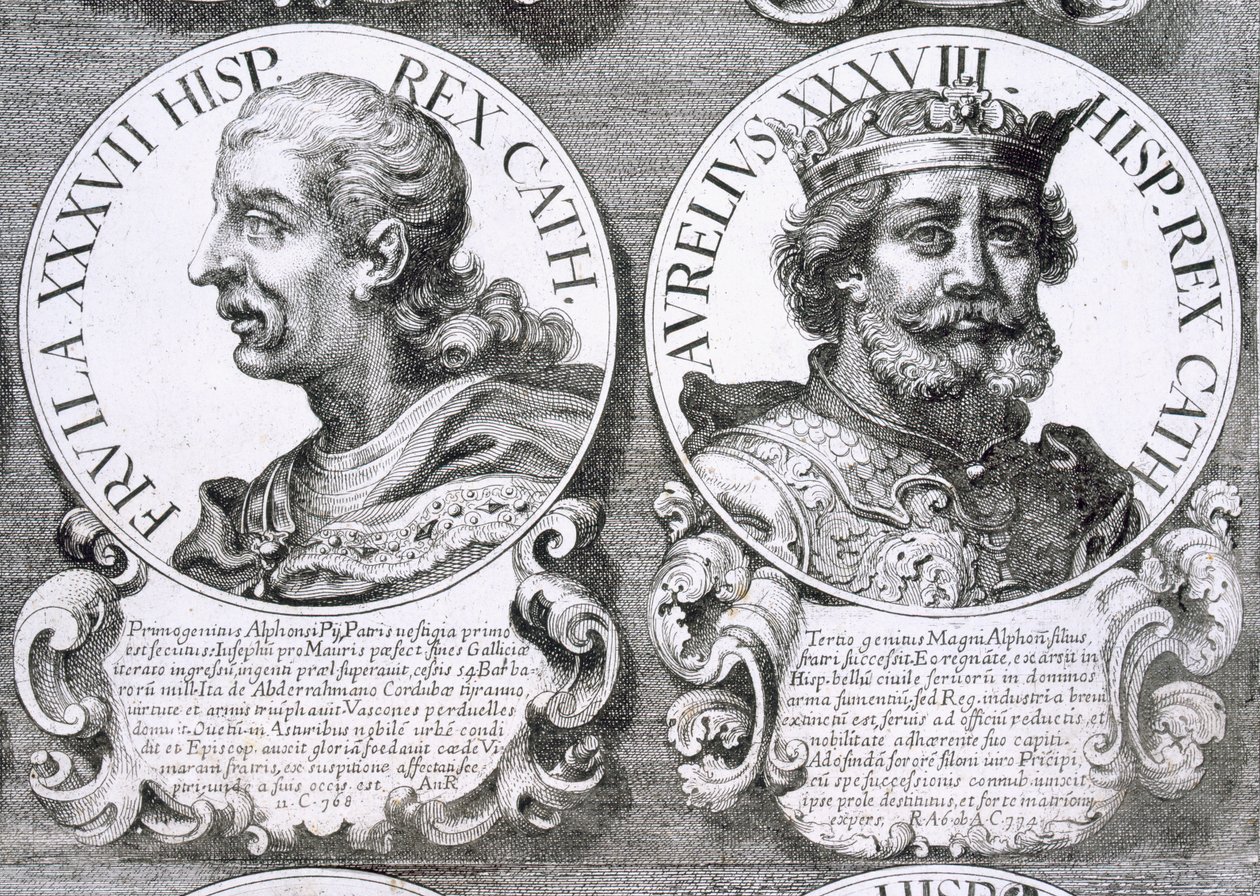 Retratos de Fruela I y Aurelio de Asturias de Unbekannt