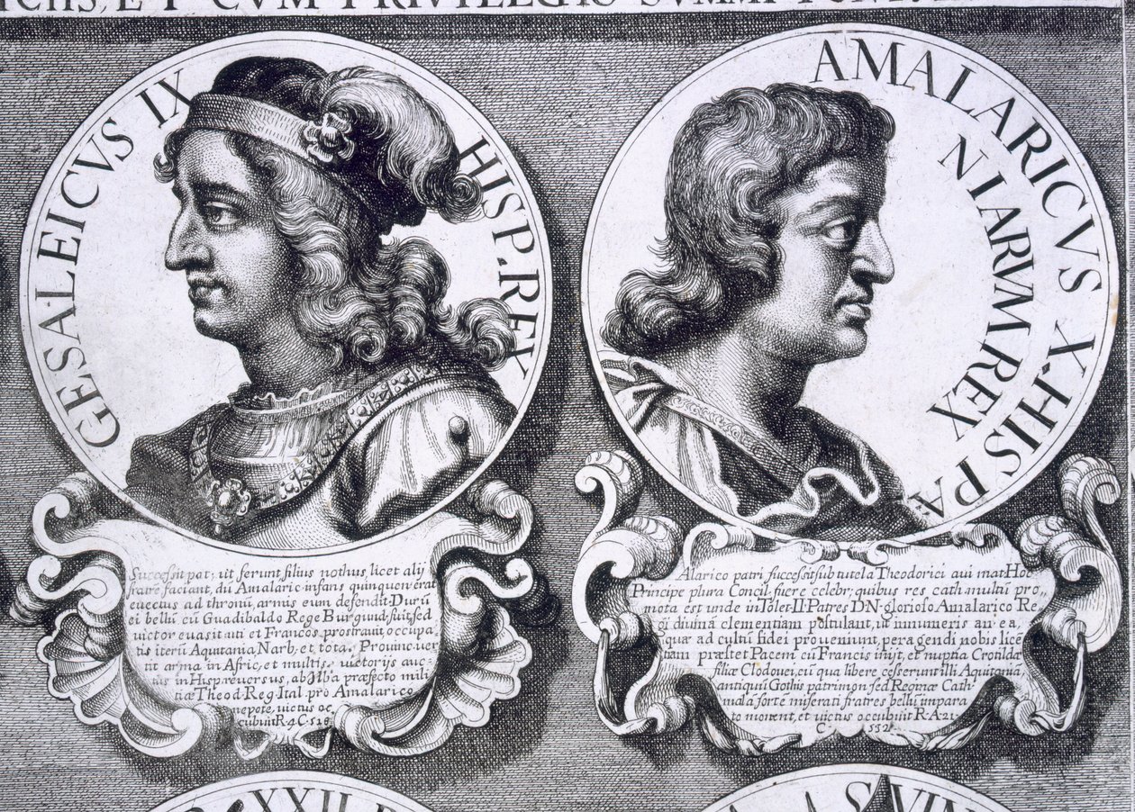 Retratos de Gesaleico y Amalarico de Unbekannt