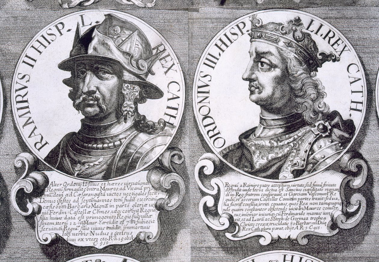 Retratos de Ramiro II y Ordoño III de Unbekannt