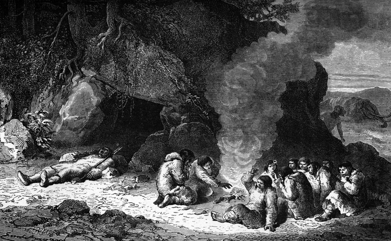 Prehistoria: banquete funerario de Unbekannter Künstler