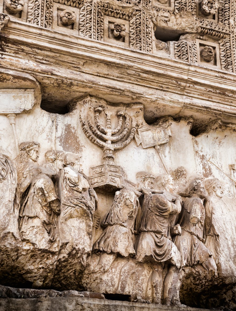 Panel de procesión en el Arco de Tito, Foro Romano, Roma, Italia de Unbekannt