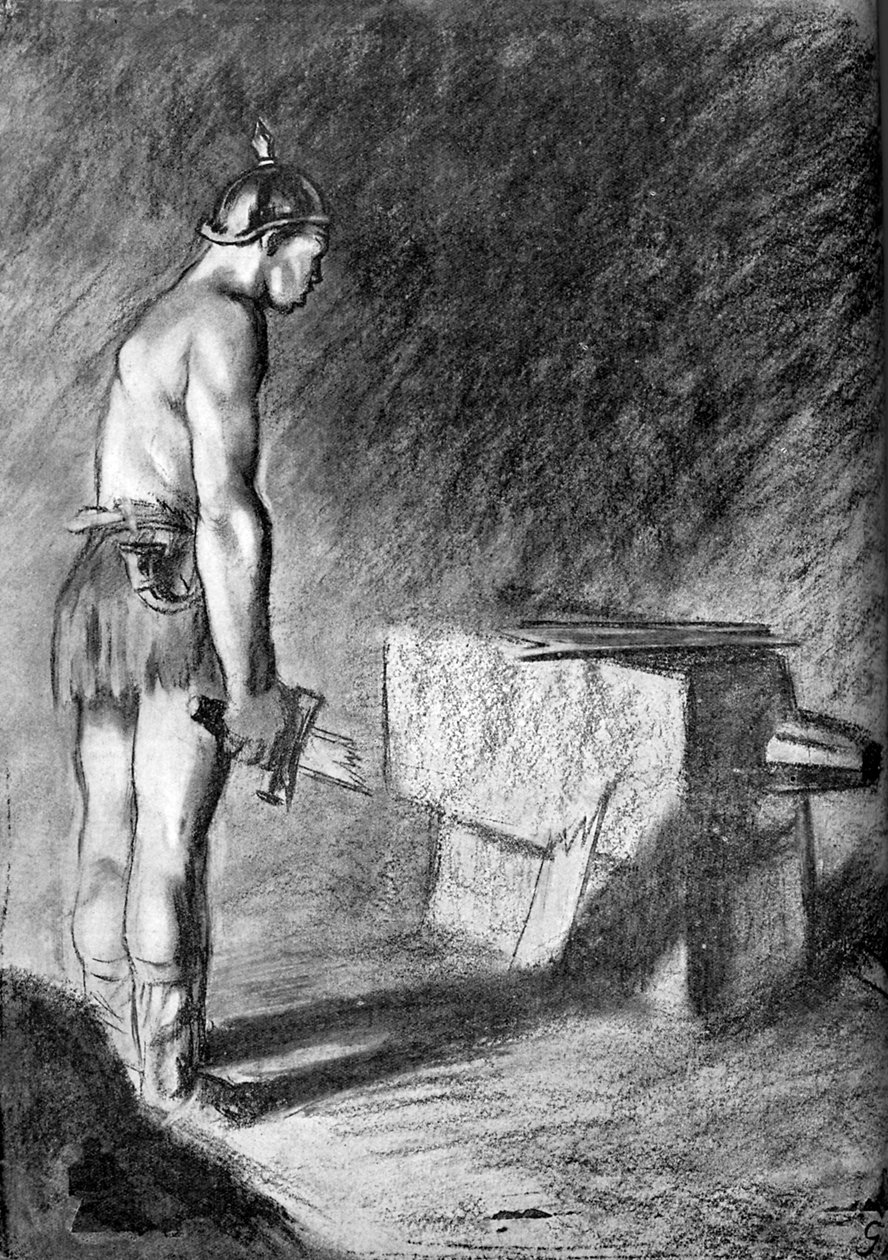 Debilidad militar prusiana - Caricatura de la Primera Guerra Mundial de Unbekannter Künstler