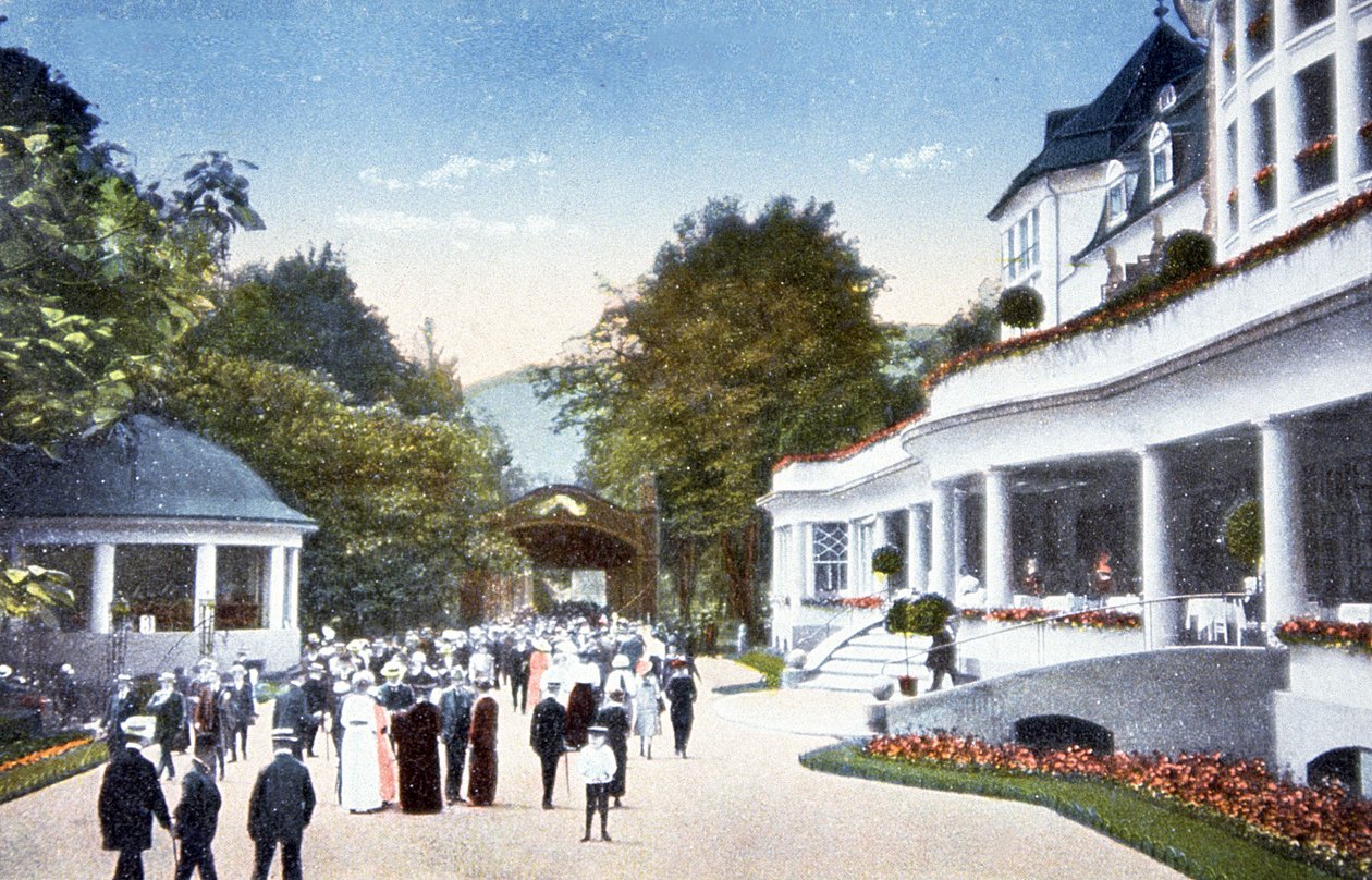 Baños de radio de Kreuzbad, c. 1910 (postal) de Unbekannter Künstler