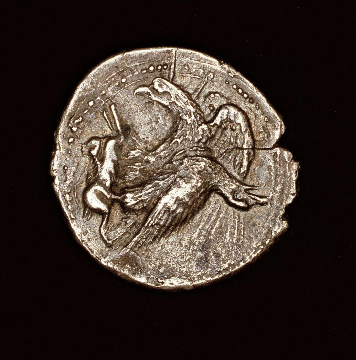 Rara moneda griega antigua, tetredracma de plata, Agrigentum, águila con liebre, 411 a.C. (foto) de Unbekannter Künstler