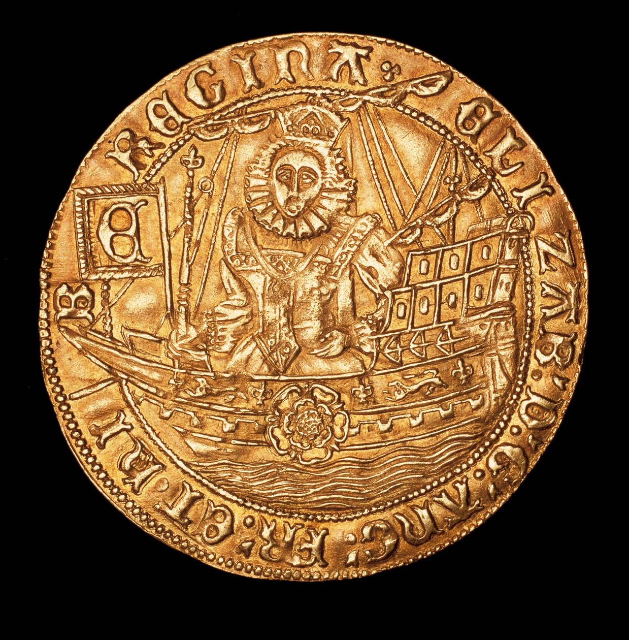 Moneda Rara, Inglaterra Oro Real Reina Isabel I de Unbekannter Künstler
