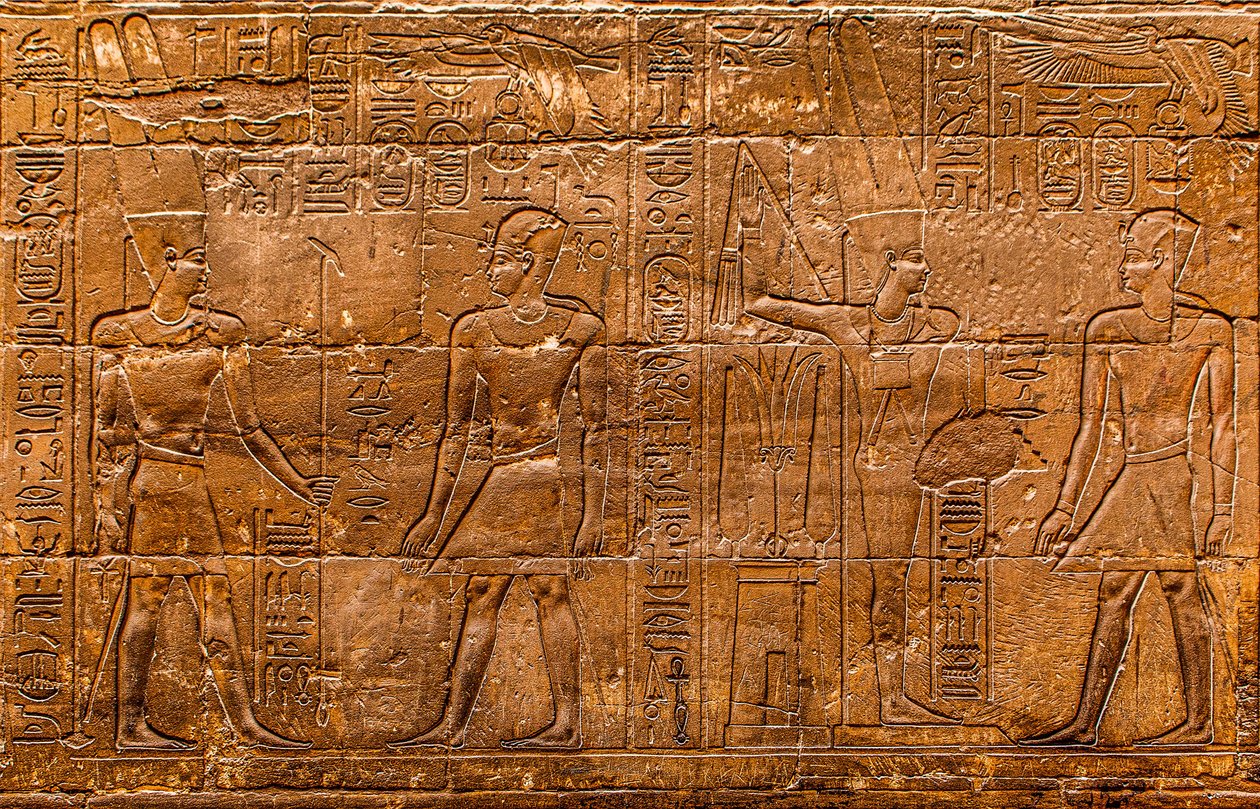 Relieve, Templo de Luxor, Tebas, Egipto, África (foto) de Unbekannter Künstler