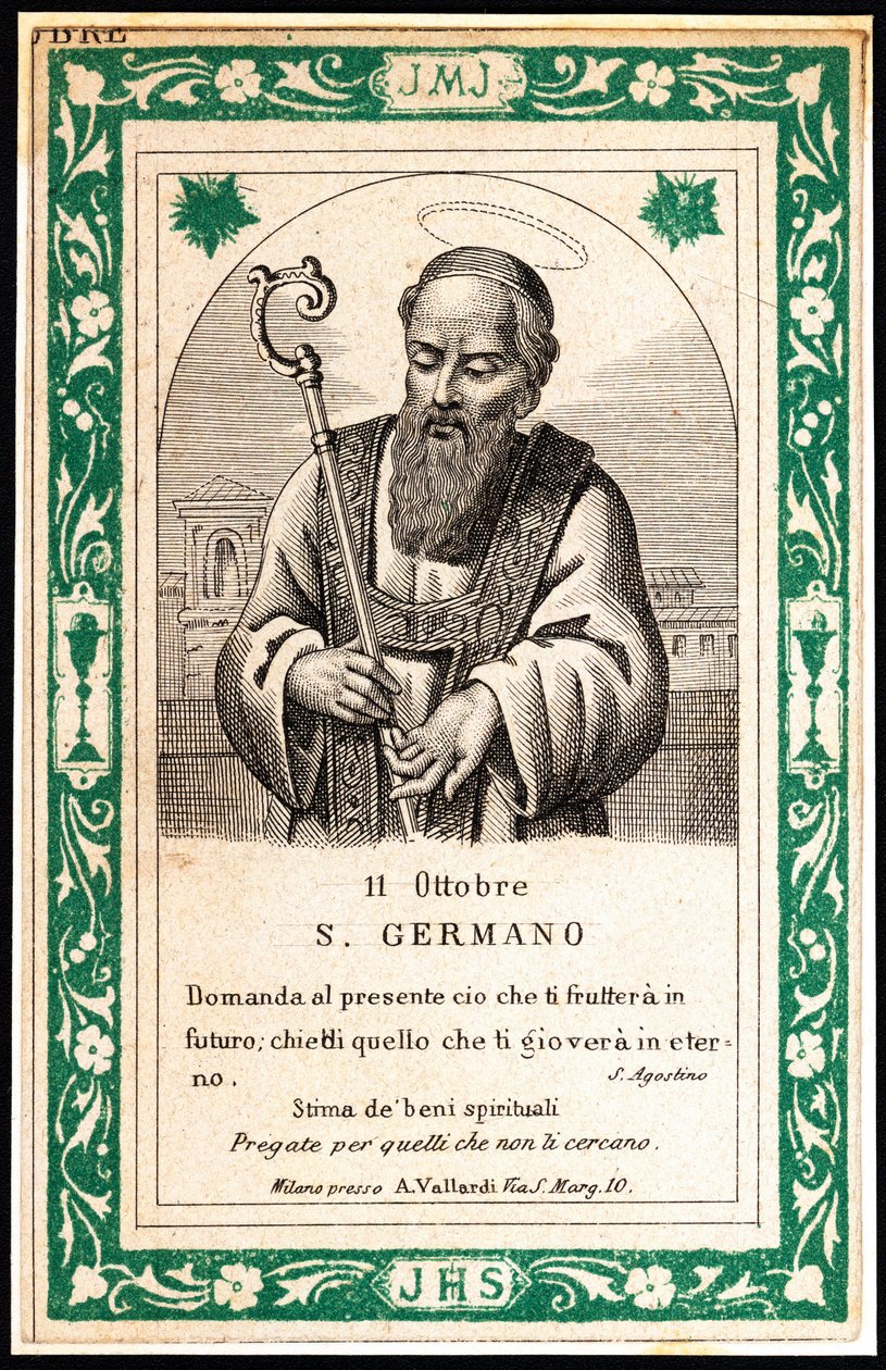 Representación de Saint Germain, principios del siglo XX (grabado) de Unbekannter Künstler