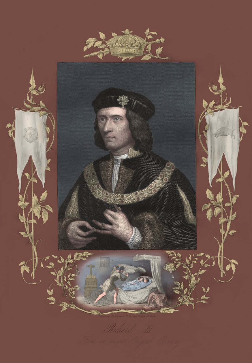 Ricardo III Rey de inglaterra (imprimir) de Unbekannter Künstler