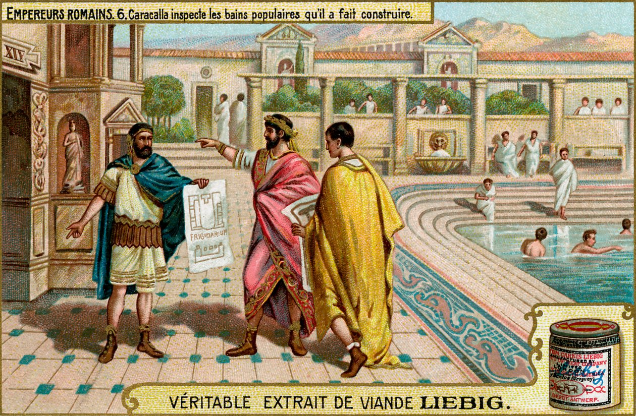 Emperadores romanos - Tarjeta de colección Liebig Meat Extract de Unbekannter Künstler
