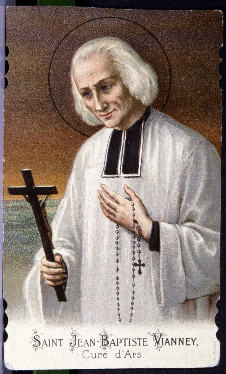 San Juan Vianney, llamado el Cura de Ars, principios del siglo XX (grabado) de Unbekannter Künstler