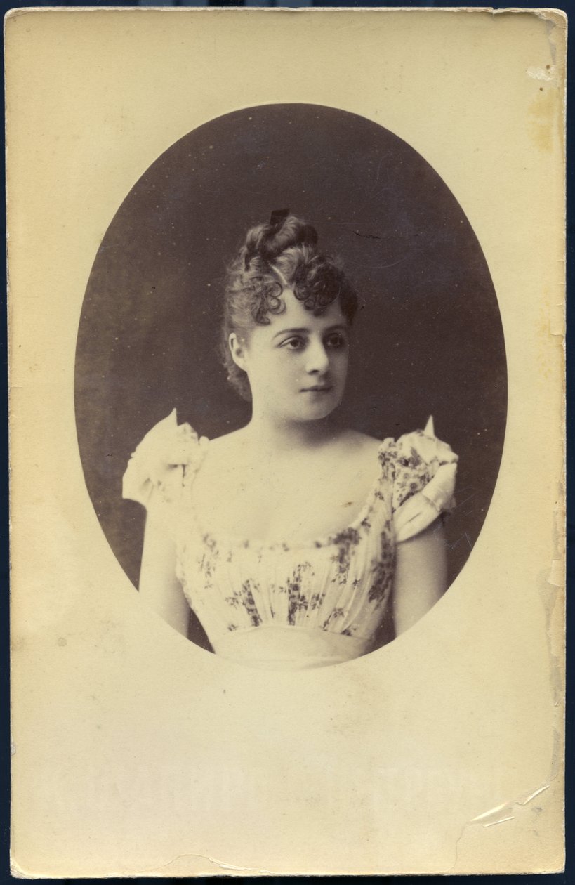 San Petersburgo: Retrato de estudio de una joven, Mademoiselle Derigny de Unbekannter Künstler