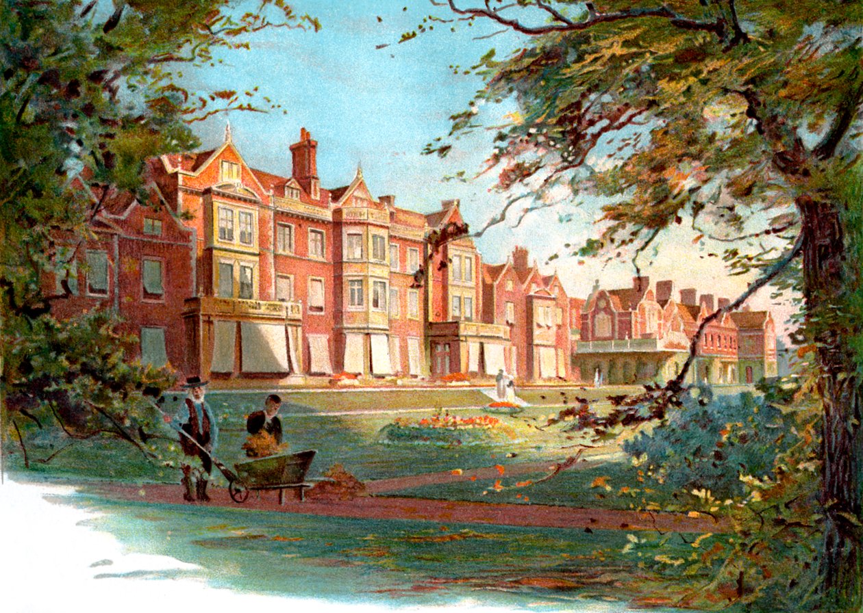 Sandringham House - ilustración de finales del siglo XIX de Unbekannter Künstler