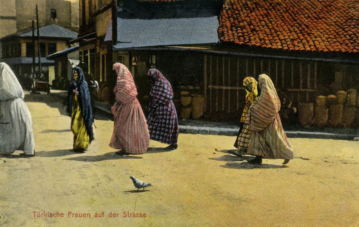 Sarajevo - mujeres turcas con velo de Unbekannter Künstler
