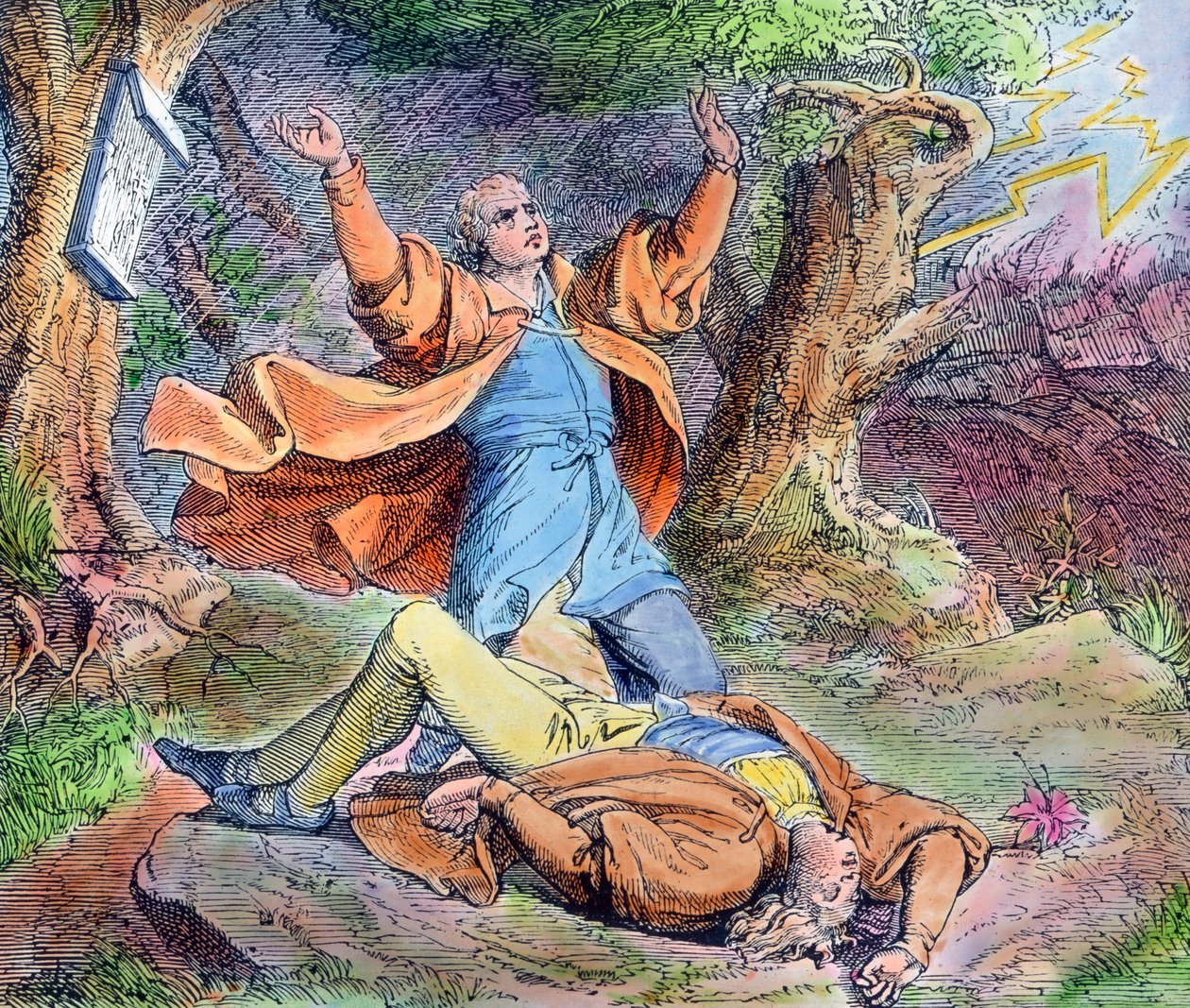 Escena de la vida del reformador protestante Martín Lutero de Unbekannter Künstler
