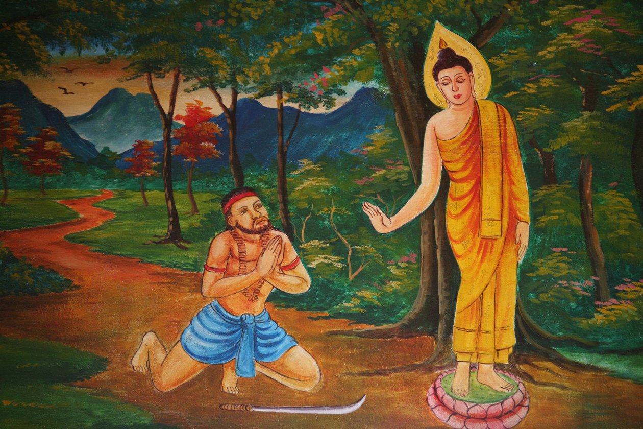 Escena de la vida del Buda, Vientián, Laos de Unbekannt
