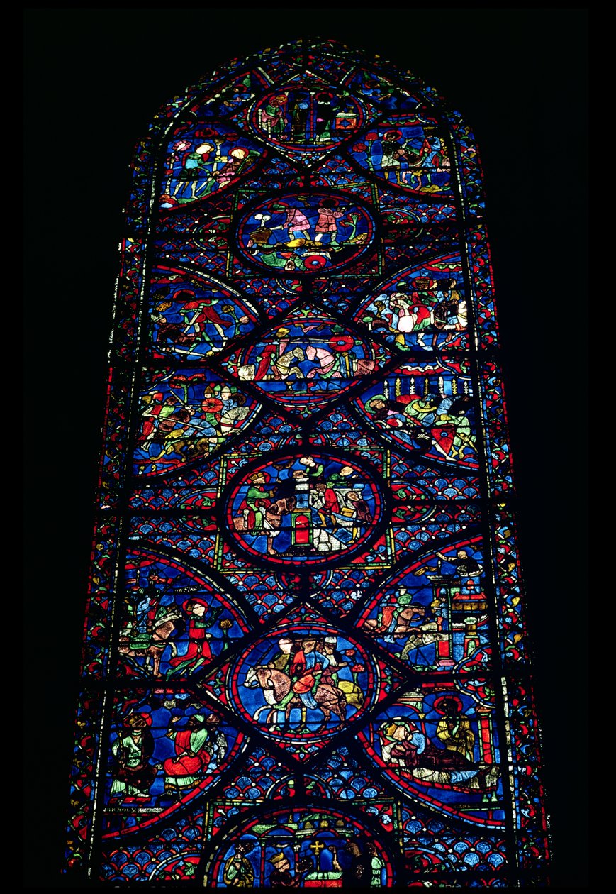 Escenas de la Vida de Carlomagno (747-814) del deambulatorio, c.1215-35 de Unbekannt