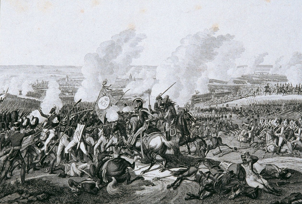 batalla de leipzig de Unbekannter Künstler