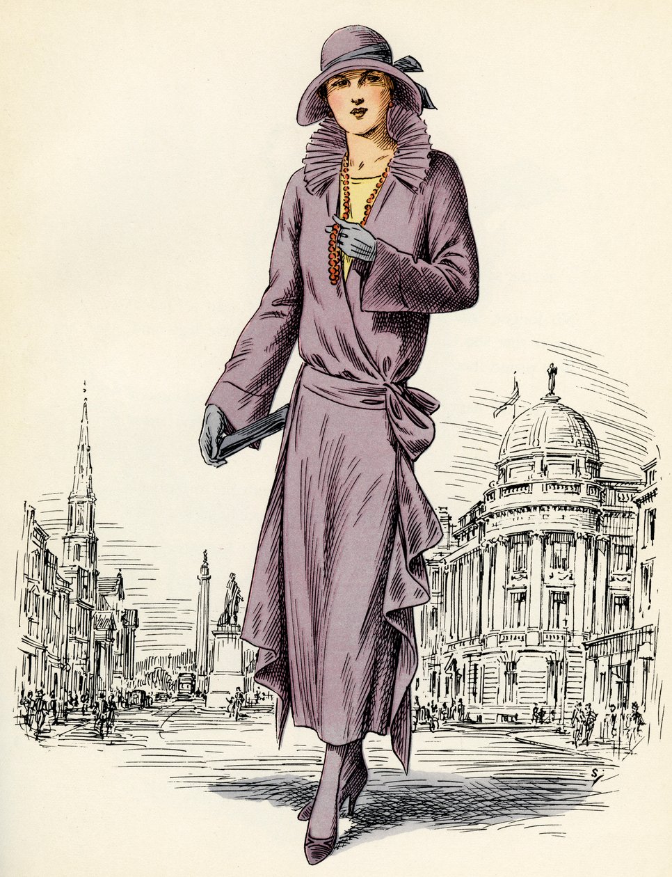 Moda femenina escocesa: 1922 de Unbekannter Künstler