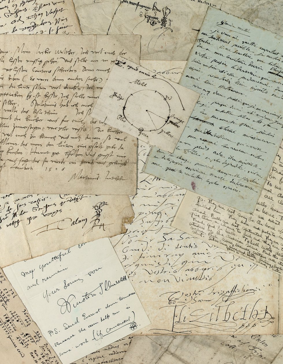 Selección de cartas autógrafas de Unbekannt