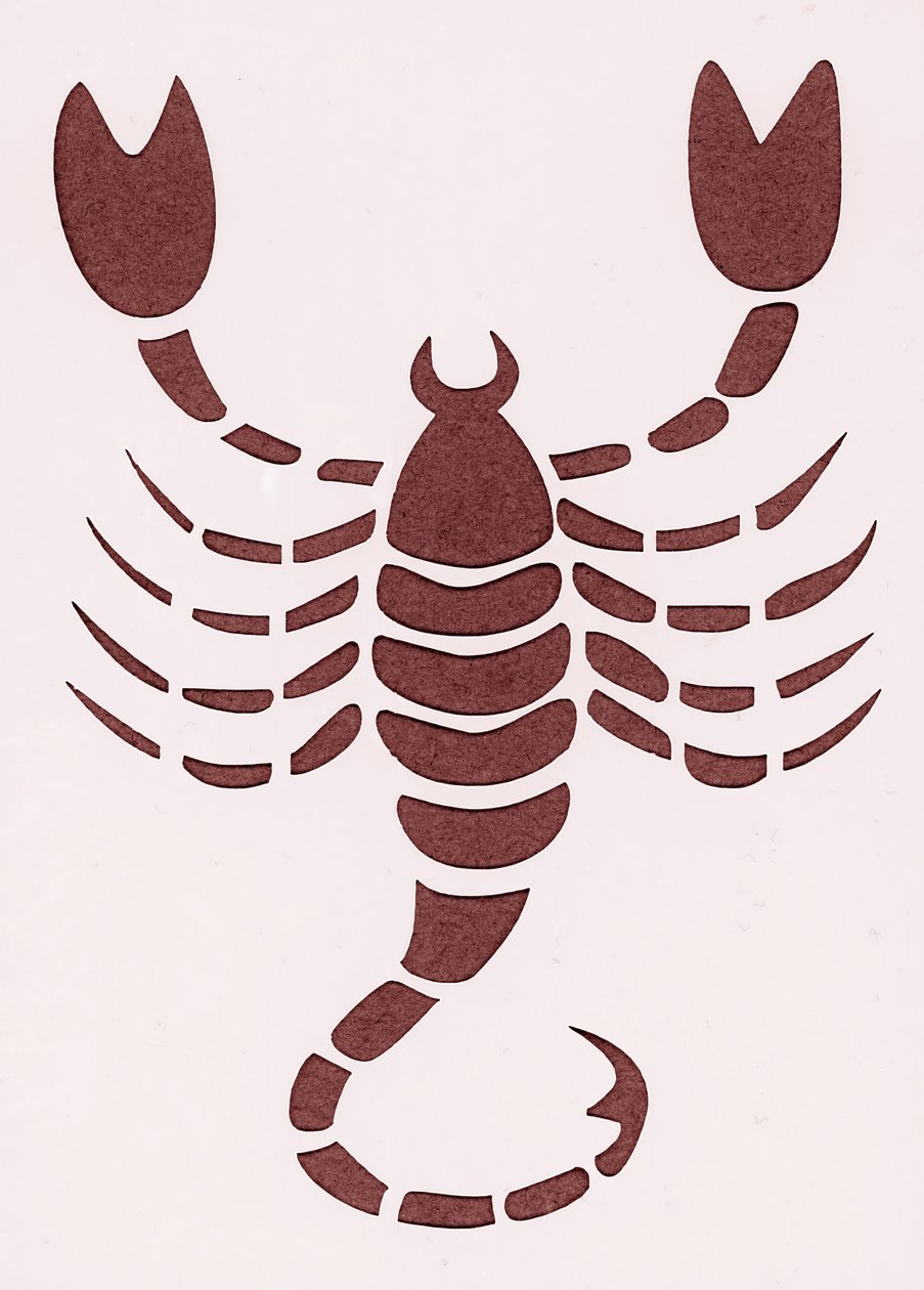 Signo del Zodíaco: el escorpión (Signo astrológico: escorpio) Colección particular de Unbekannter Künstler