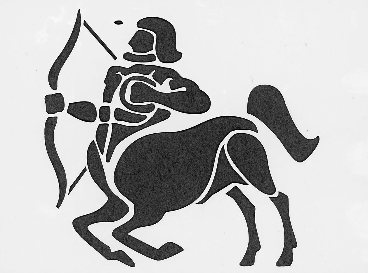 Signo del zodíaco: el sagitario (Signo astrológico: sagitario) Colección particular de Unbekannter Künstler