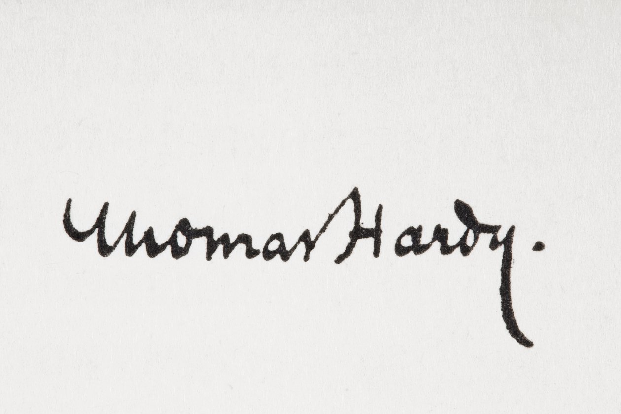 Firma del autor Thomas Hardy, del libro de King Albert, publicado en 1915 de Unbekannt
