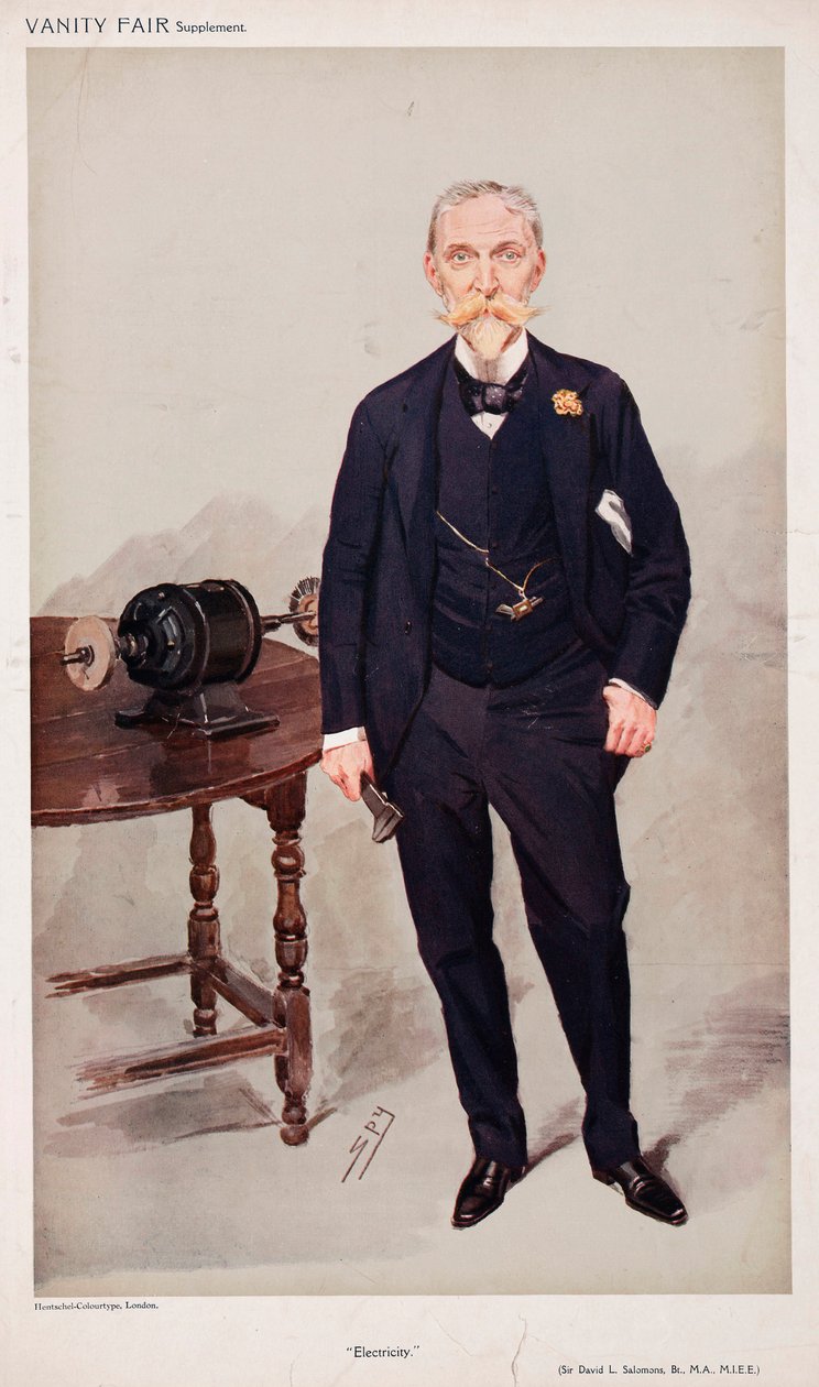 Sir David Salomons, pionero del automovilismo inglés de Unbekannt