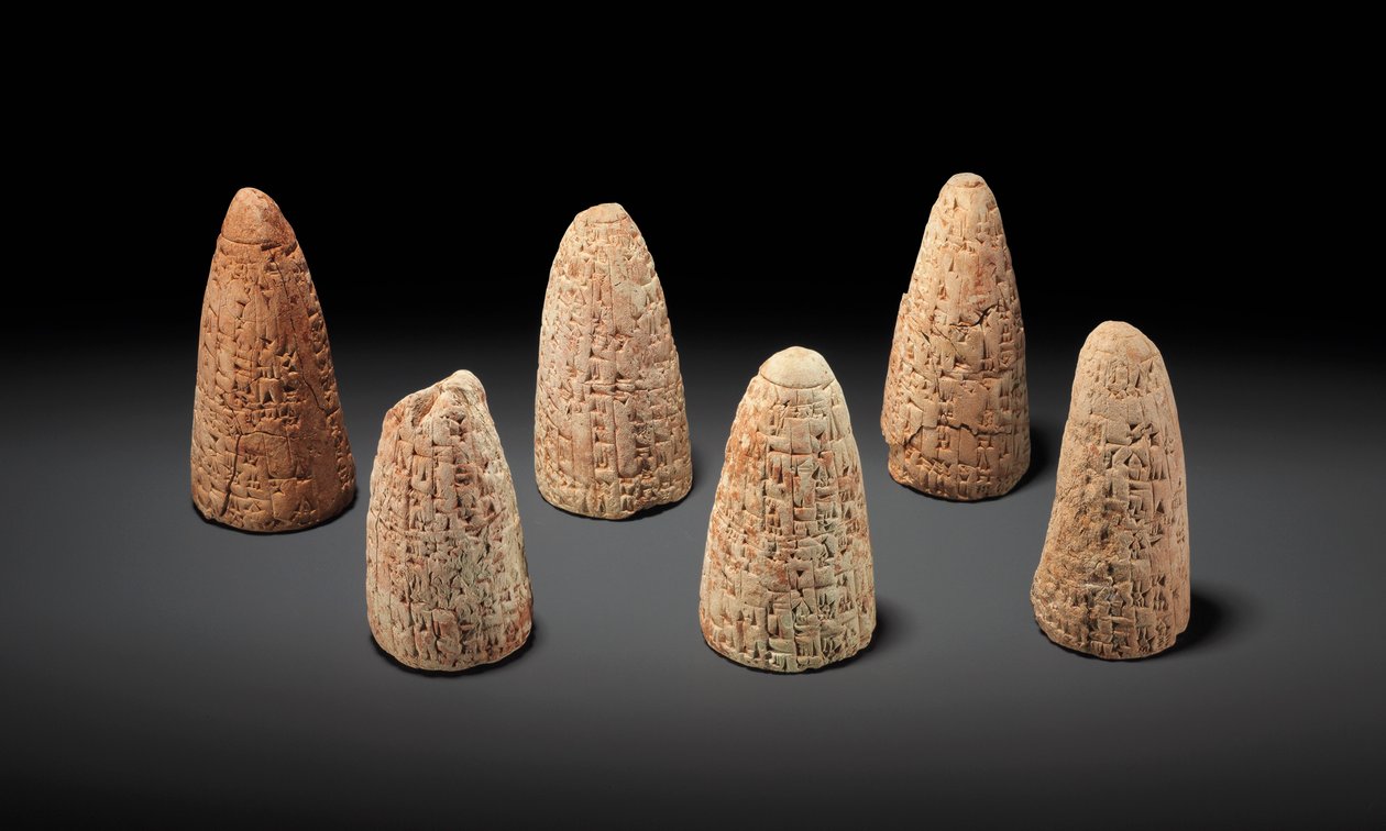 Seis piedras fundamentales, reinado del rey Lipit-Ishtar, c.1934-1924 a.C. de Unbekannt