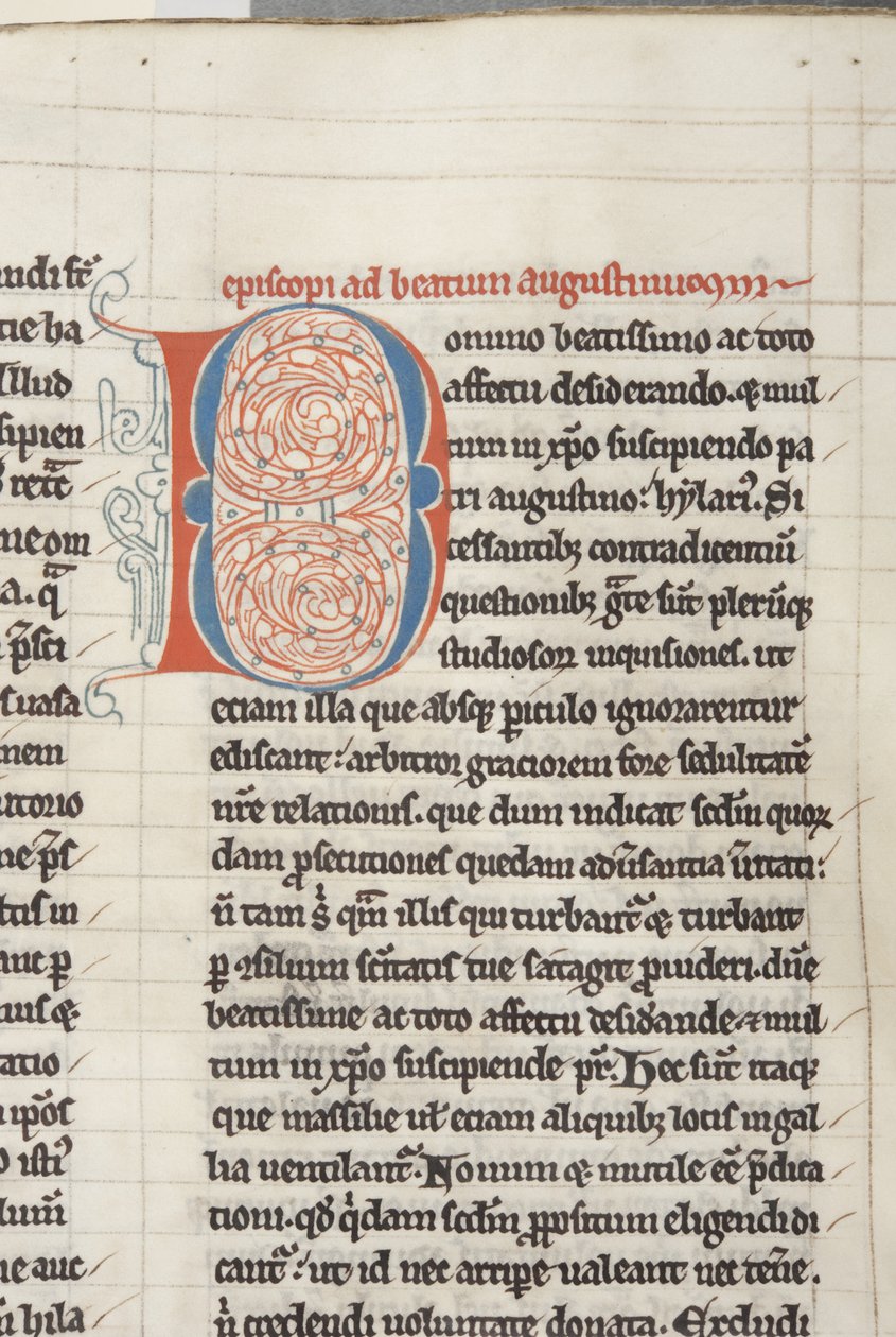 Opera de San Agustín de Hipona, Fol 18 recto (detalle), c.1200 de Unbekannt