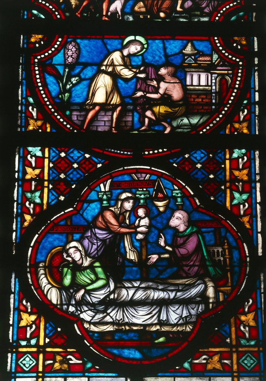 Vidrieras de la Catedral Notre Dame de Tournai, Bélgica (vidrieras) de Unbekannter Künstler