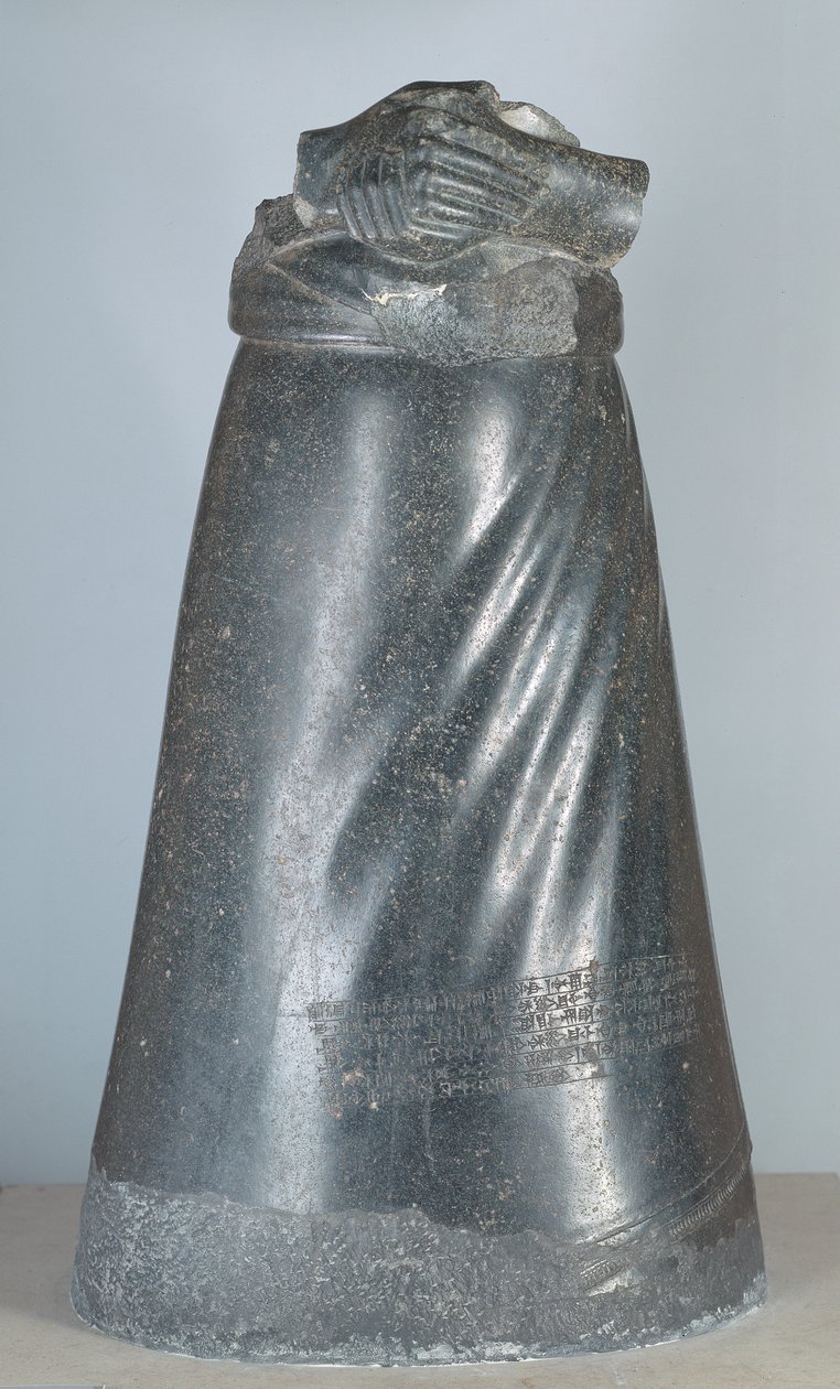 Estatua de Manishtusu, rey de Akkad, período acadio, c.2250 a.C. (diorita) de Unbekannt